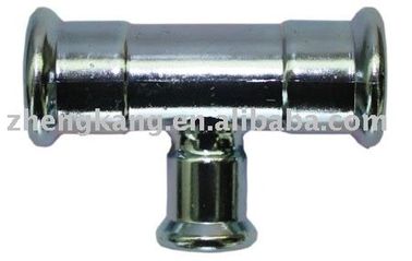 Reducing Tee Press Fit Plumbing Fittings Durable Welded Technics Type