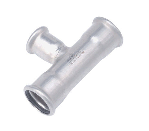Reducing Tee Press Fit Plumbing Fittings Durable Welded Technics Type